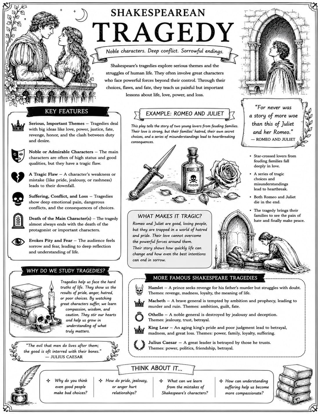 Shakespearean Tragedy infographic